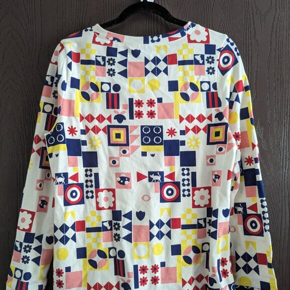 NWOT Abstract Colorful Crewneck Sweatshirt - Picture 2 of 4